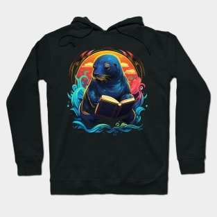 Sea Lion Reads Book Hoodie